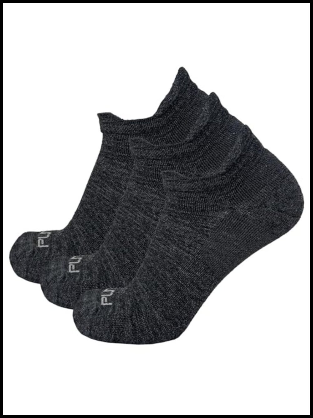Alpaca Wool No Show Running Socks Moisture Wicking Athletic Socks 3 Pairs